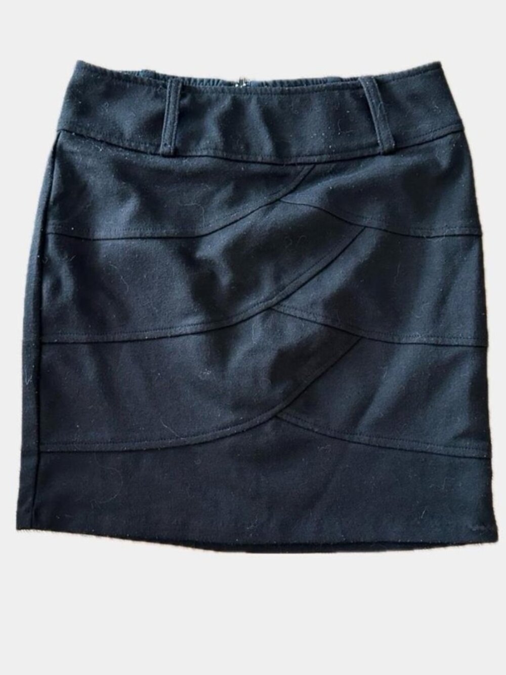 Have & Have Black Mini Skirt with a back zipper